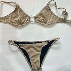 Nude two piece bathing suit bikini